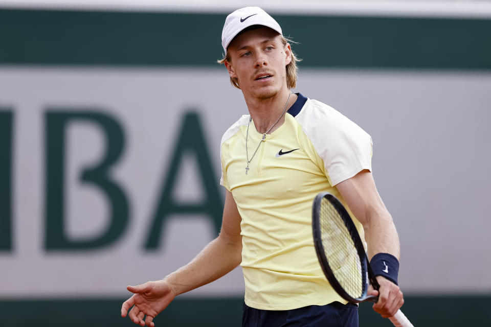 Denis Shapovalov, pictured here in action against Holger Rune at the French Open.