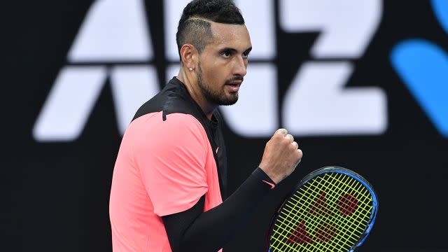 Kyrgios cruised on Monday night. Image: Getty