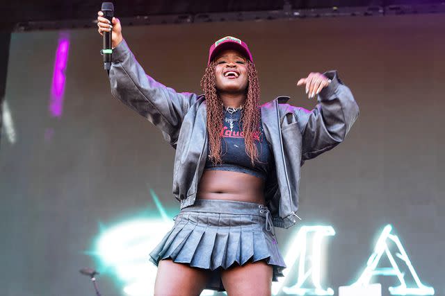 <p>Erika Goldring/FilmMagic</p> Amaarae performs during 2023 Austin City Limits Music Festival at Zilker Park on Oct. 14, 2023