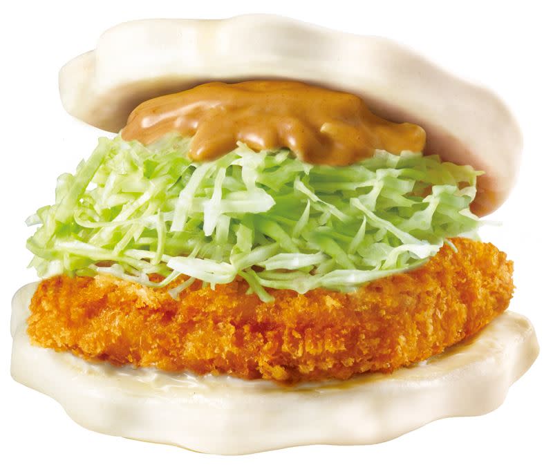 摩斯漢堡12月推出元氣早餐「日式胡麻豬排福堡」及「培根奶油濃湯」新品。（圖／摩斯漢堡提供）