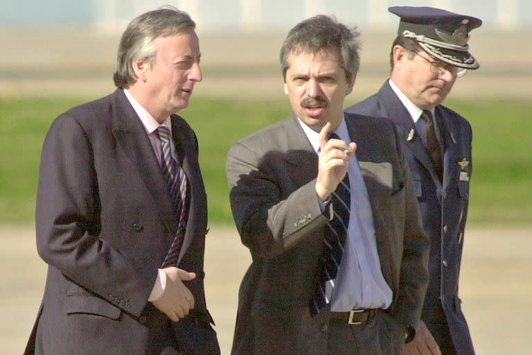 Néstor Kirchner y Alberto Fernández, en una imagen de 2003