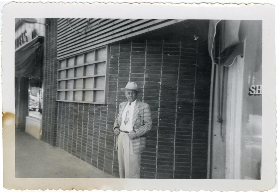 Owner Albert “Bull” Tognazzini poses in front of Bull’s Tavern during the 1940s. Back then, the San Luis Obispo bar was known as Budweiser Tavern. Courtesy of the San Luis Obispo County History Center