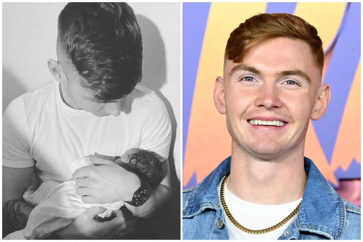 The mystery over Jack Keating’s baby daughter’s name has been solved  (Instagram/Getty)