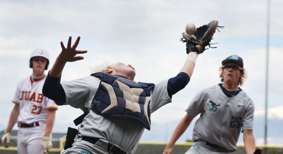 Juab and Juan Diego Catholic High School play for the 3A baseball championship at Kearns High on Saturday, May 13, 2023. Juab won 7-4. | Scott G Winterton, Deseret News