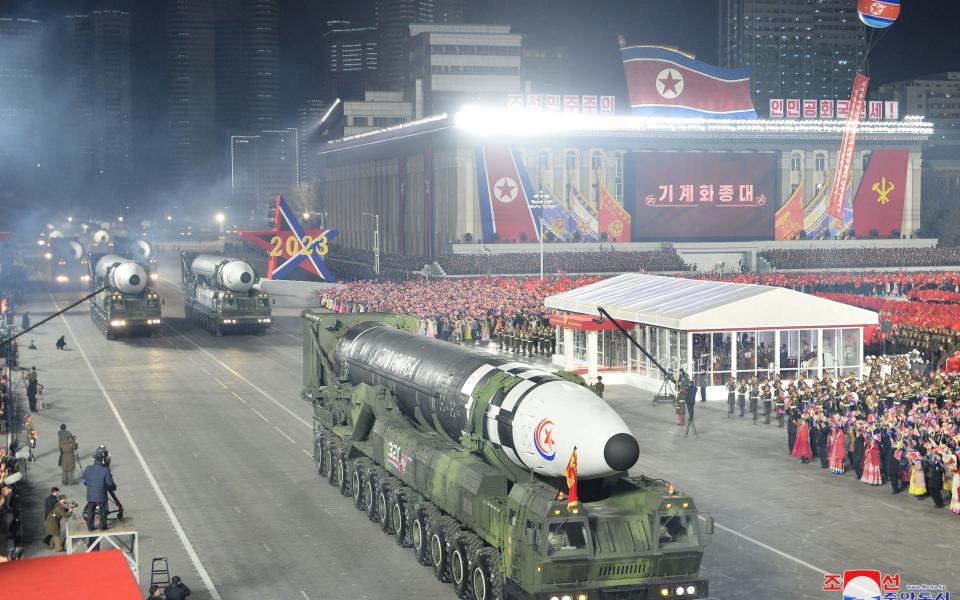 The parade on Wednesday featured the country’s newest technology and largest missiles - Reuters