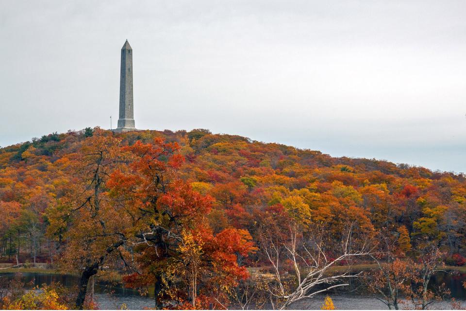 High Point Monument sits atop the highest point in New Jersey at High Point State Park.