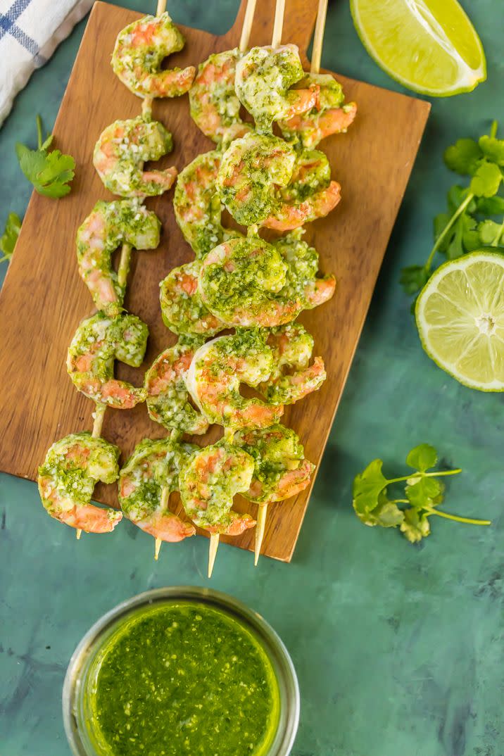 Cilantro Lime Pesto Shrimp