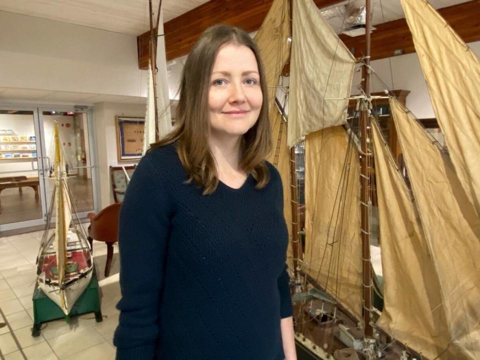 Lynette de Montreuil is the culture and heritage manager of the DesBrisay Museum in Bridgewater, N.S.   (Haley Ryan/CBC - image credit)