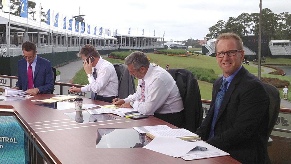 Jacksonville native David Duval (right) has worked for Golf Channel since 2015.