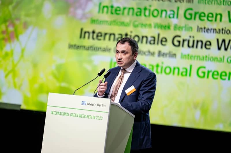 Solskyi Mykola, Ukrainian Minister of Agriculture, speaks at the opening ceremony of Green Week 2023 Fabian Sommer/dpa