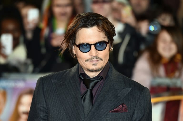 US actor Johnny Depp arrives for the UK premiere of the film 'Mortdecai' in London on January 19, 2015