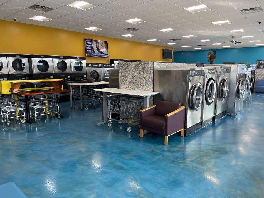 The Duds N Suds Laundromat in Grand Rapids. (March 20, 2024)