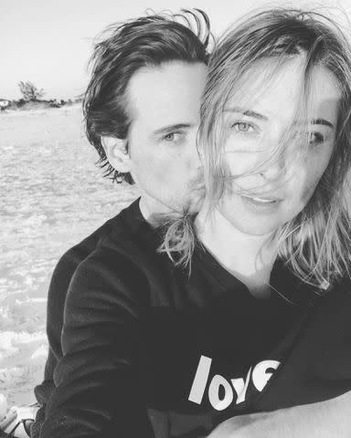 <p>Maria Sharapova Instagram</p> Maria Sharapova and Alexander Gilkes in 2020