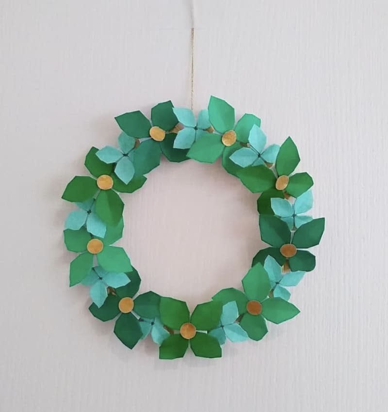 origami wreath