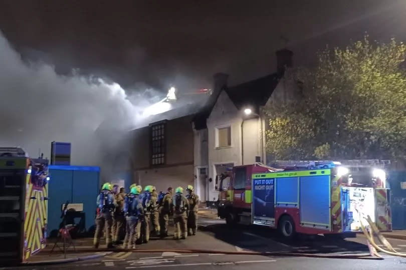 Crews from across East London were needed to tackle the midnight blaze