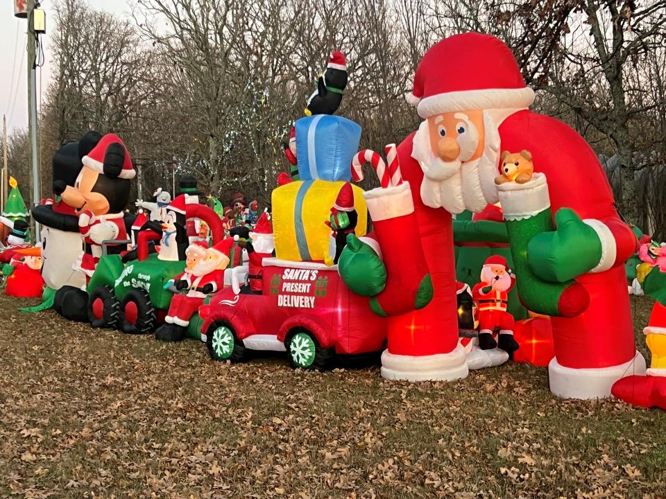 Christmas decorations at Kevin and Valinda Bradley's home at 2874 State Highway B in Rogersville in 2023.