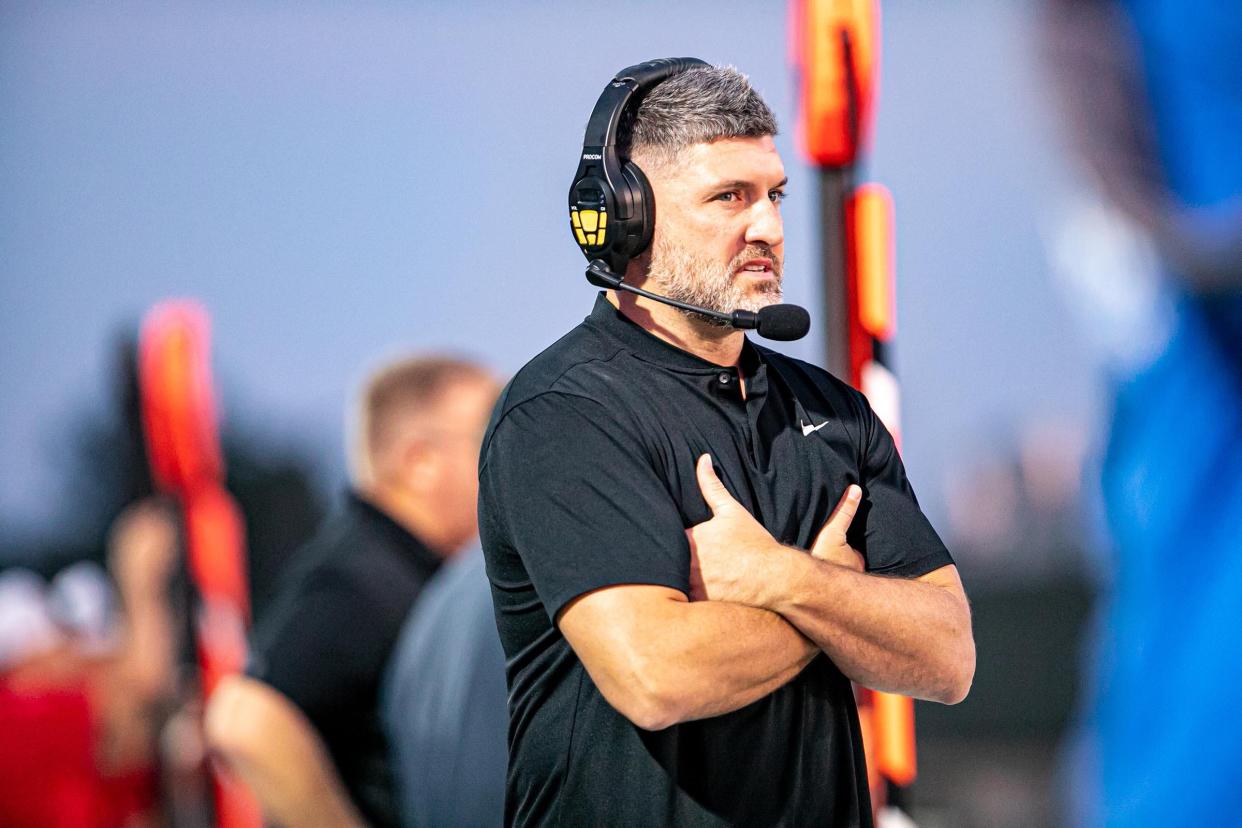 Savannah Country Day coach John Mohring on the sideline during a recent game.