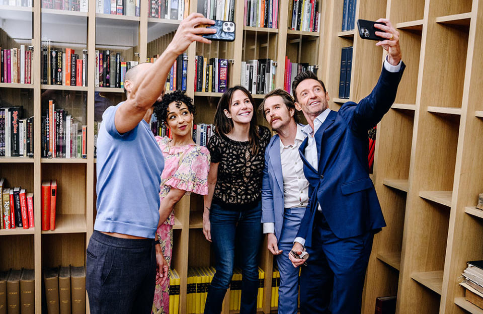 Jesse Williams, Ruth Negga, Mary-Louise Parker, Sam Rockwell and Hugh Jackman, at the THR Tony Nominees Roundtable. - Credit: Photographed by Nina Westervelt