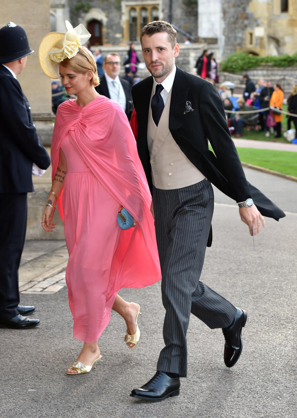 Pixie Geldof looking pretty in pink.&nbsp;