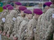 While women have been serving the British Armed Forces for many decades now, the ban on ground close combat was first lifted by the then Prime Minister David Cameron in November 2016. Women were allowed into the Royal Armoured Corps from November 2016 and the Royal Air Force Regiment from September 2017. In October 2018, the Government lifted the final barrier when it allowed women to apply for all military roles in the armed forces, including areas that were restricted till now, such as the Royal Marines and frontline infantry units. <em><strong>Image credit</strong></em><strong>: </strong><a href="https://twitter.com/BritishArmy/status/1230079289481187329/photo/1" class="link " rel="nofollow noopener" target="_blank" data-ylk="slk:Twitter/British Army;elm:context_link;itc:0;sec:content-canvas"><strong>Twitter/British Army</strong></a>