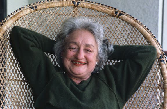 Author Betty Friedan, seen here chilling out.