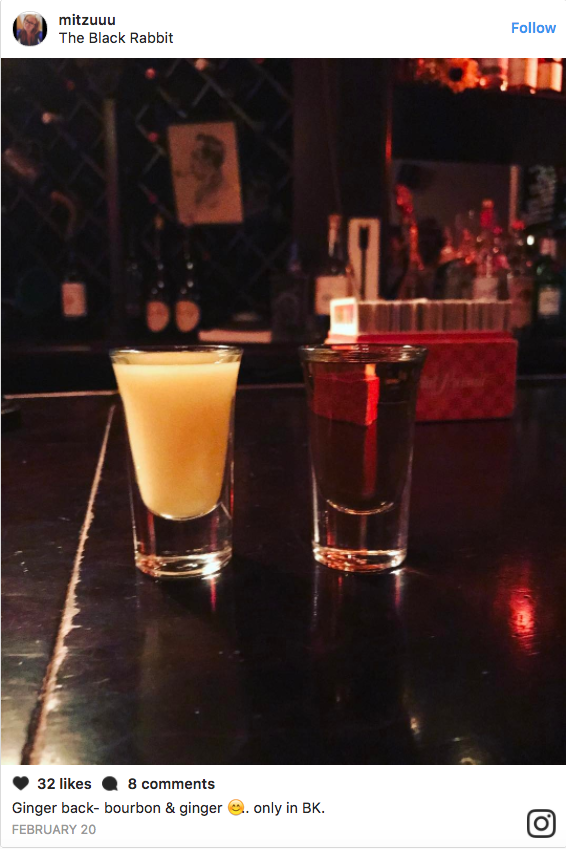 A shot of whiskey...and a shot of dumpling sauce?