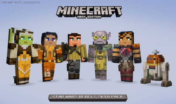 Minecraft on Xbox receives Star Wars Classic Skin Pack for $3