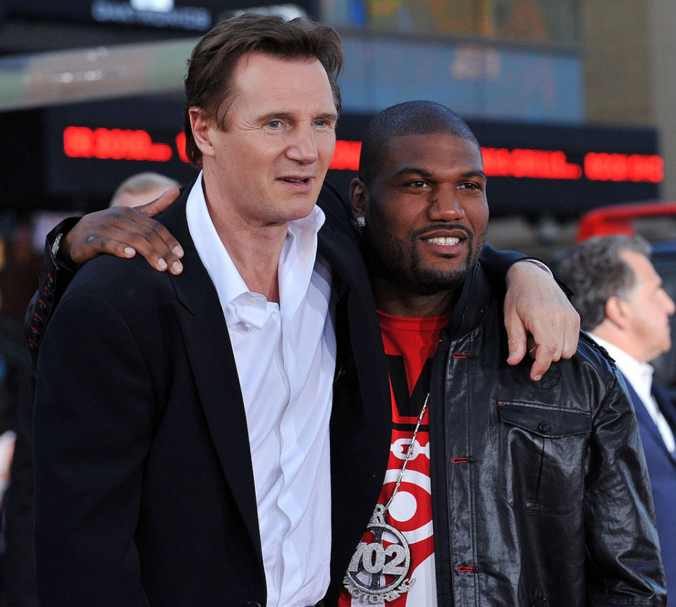 The A Team LA Premiere 2010 Liam Neeson Quinton Rampage Jackson