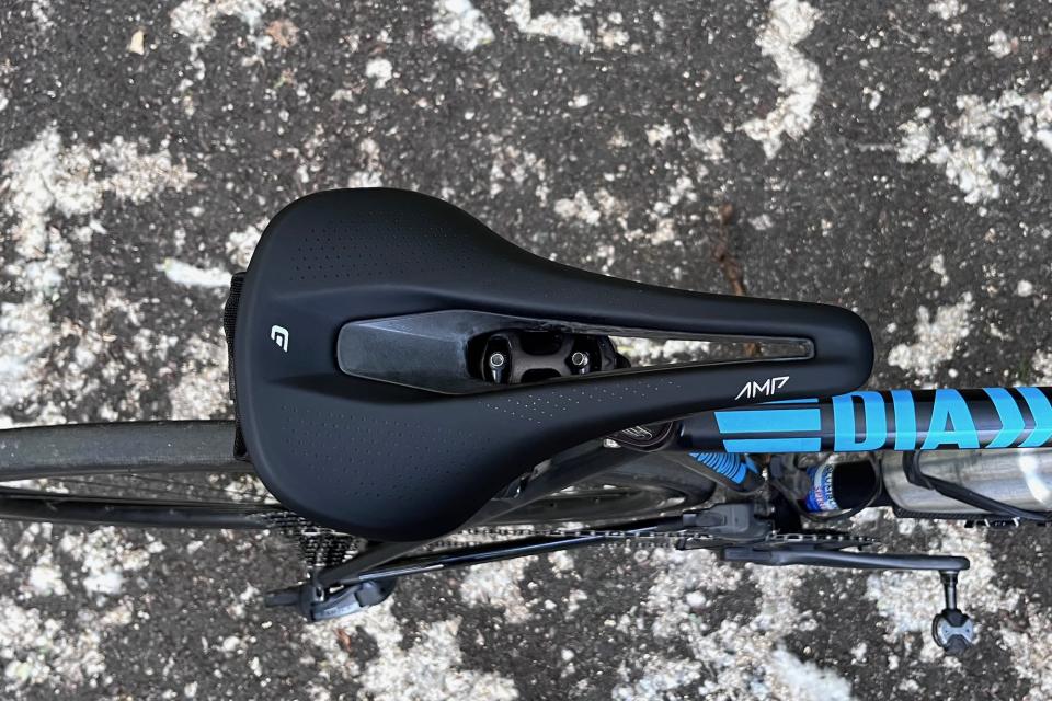 The Cadex Amp saddle sports a generous cutout