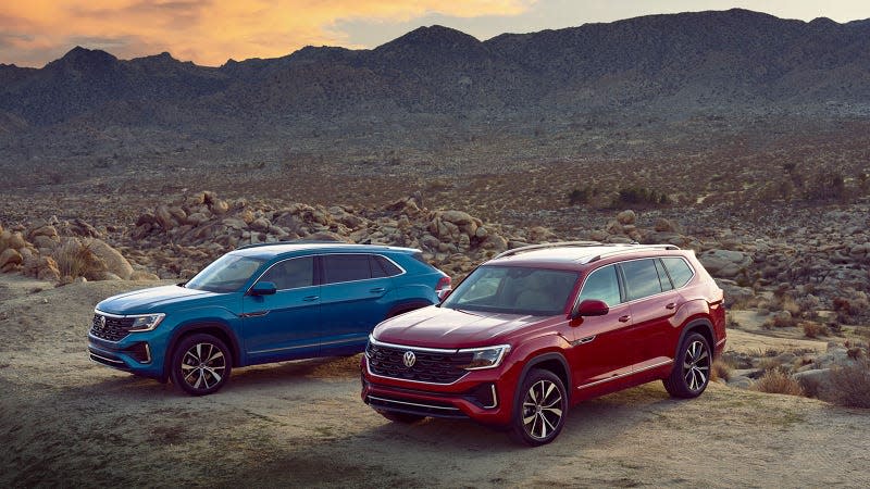 A photo of the 2024 VW Atlas and Atlas Cross Sport. 
