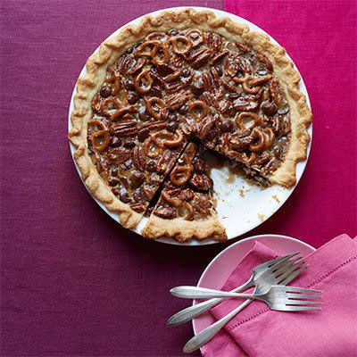 Chocolate Pretzel Pecan Pie