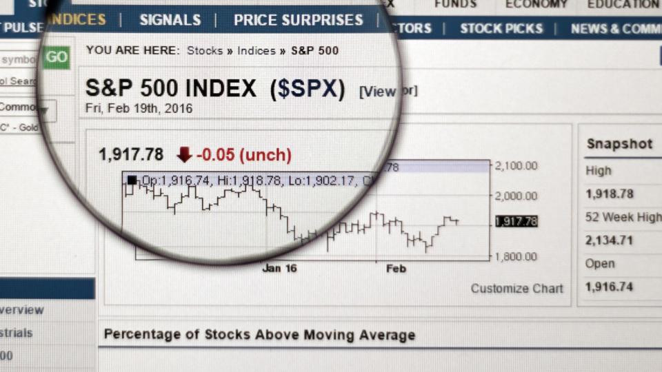 close up of stocks on a screen