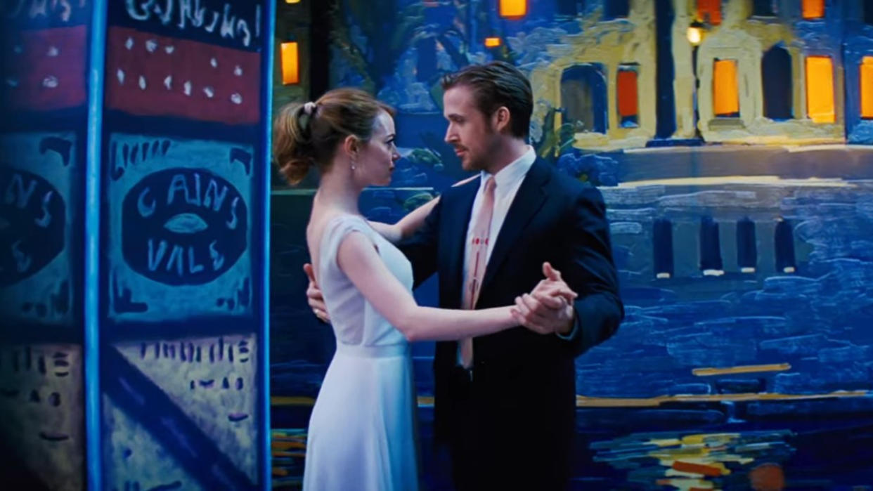  Emma Stone and Ryan Gosling in La La Land. 