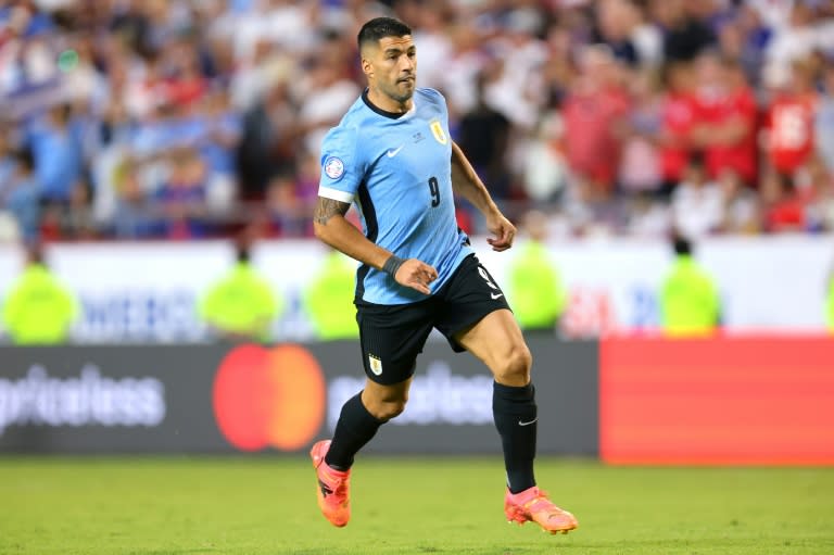 Luis Suárez durante el partido entre Uruguay y Estados Unidos en la Copa América. (Michael Reaves)