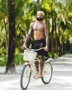 Ahead of his first season with the Cleveland Browns, the former New York Giants wide receiver jetted off to the Maldives, where he relaxed with friends at an exclusive villa at the One & Only Reethi Rah. Beckham enjoyed his own private pool and beach and was spotted jet-skiing in the ocean, going swimming with sharks and riding a bike around the sprawling property. He also engaged in a little rest and relaxation at the resort's One & Only Spa, and during the evening, indulged in modern Japanese specialties and sake cocktails at the on-site restaurant, Tapasake. 