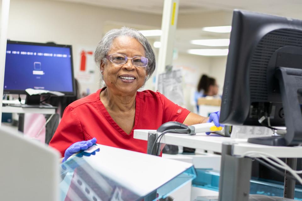 Richard Nixon was president of the United States. A first-class stamp cost 8 cents.That same year — 1972 — Pheloicsa "Phlo" Bostick went to work as a medical laboratory technician at Holmes Regional Medical Center in Melbourne.