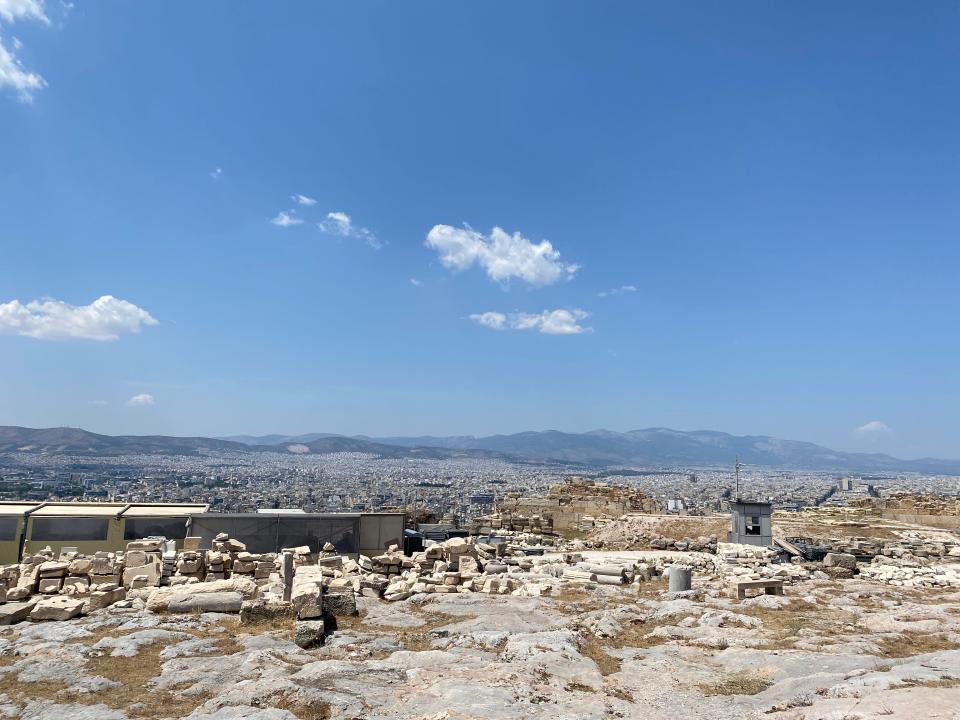 photo of athens on a hot day in greece