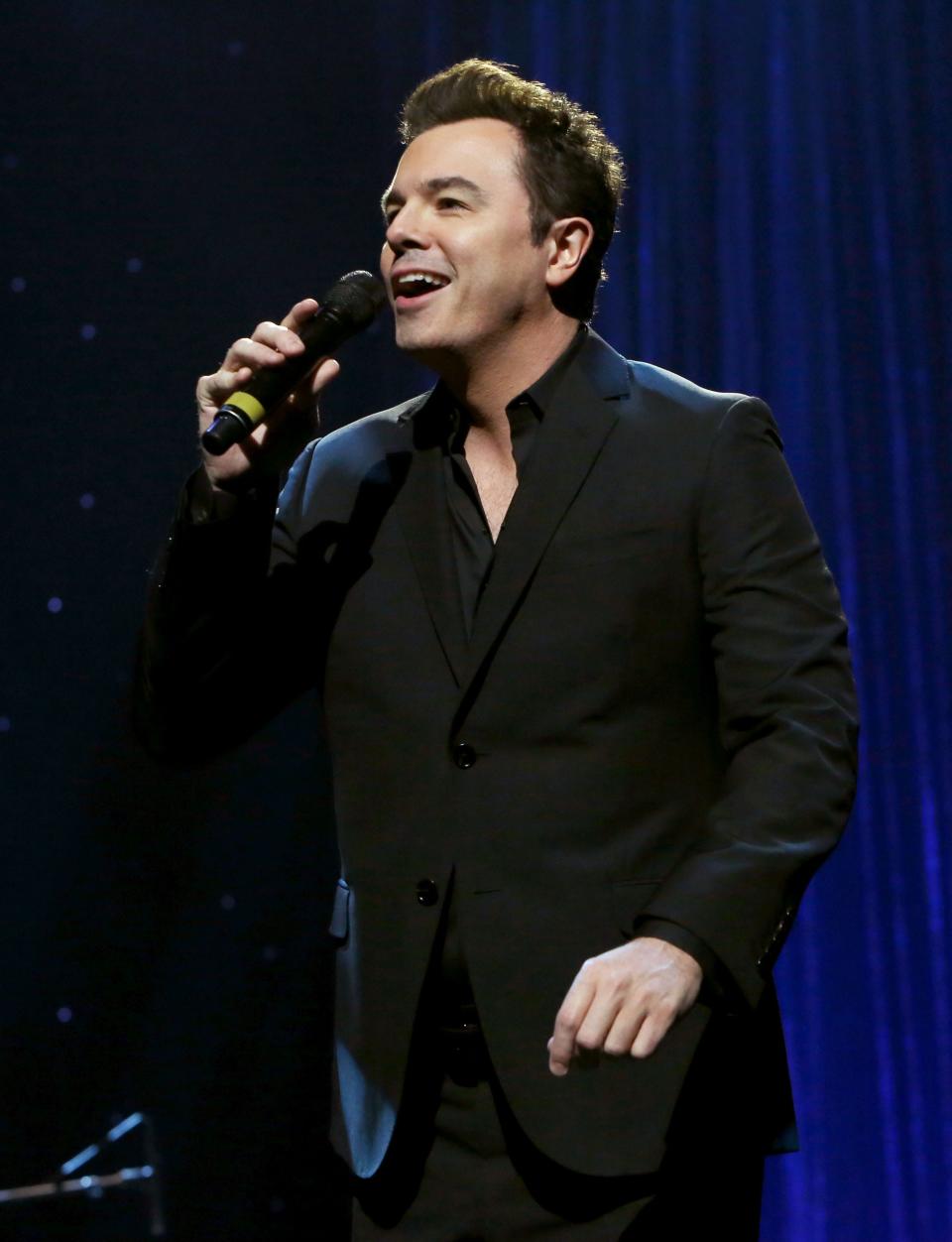 "Family Guy" creator Seth MacFarlane will perform with actress Elizabeth Gillies at the McCallum Theatre in Palm Desert, Calif., on Dec. 5, 2023.