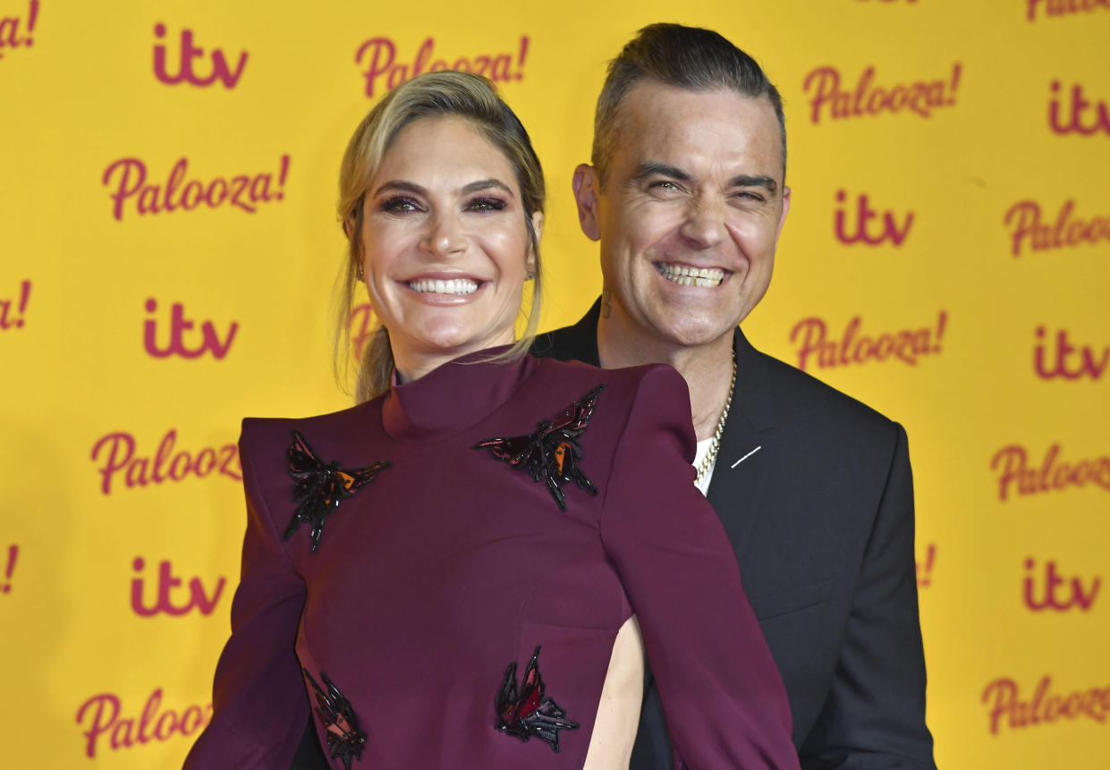 Ayda Field and Robbie Williams at ITV Palooza! held at The Royal Festival Hall. (zz/KGC-143/STAR MAX/IPx)