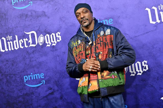 <p>Axelle/Bauer-Griffin/FilmMagic</p> Snoop Dogg at the premiere of The Underdoggs in Culver City on Jan. 23, 2024