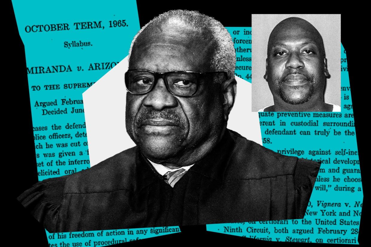 Clarence Thomas, Curtis Flowers, a copy of Miranda.