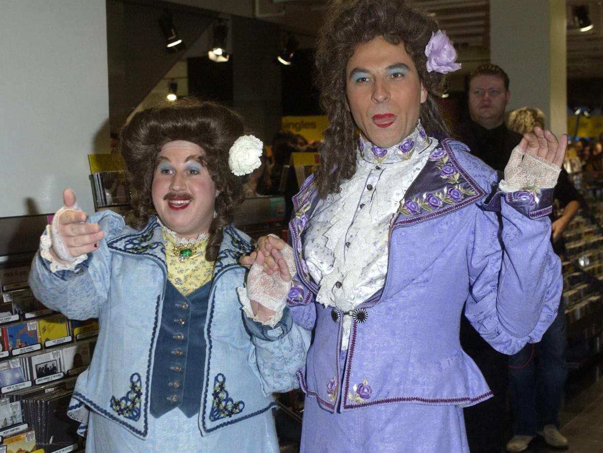 Matt Lucas and David Walliams as characters 'Florence and Emily' in the comedy sketch show Little Britain: PA