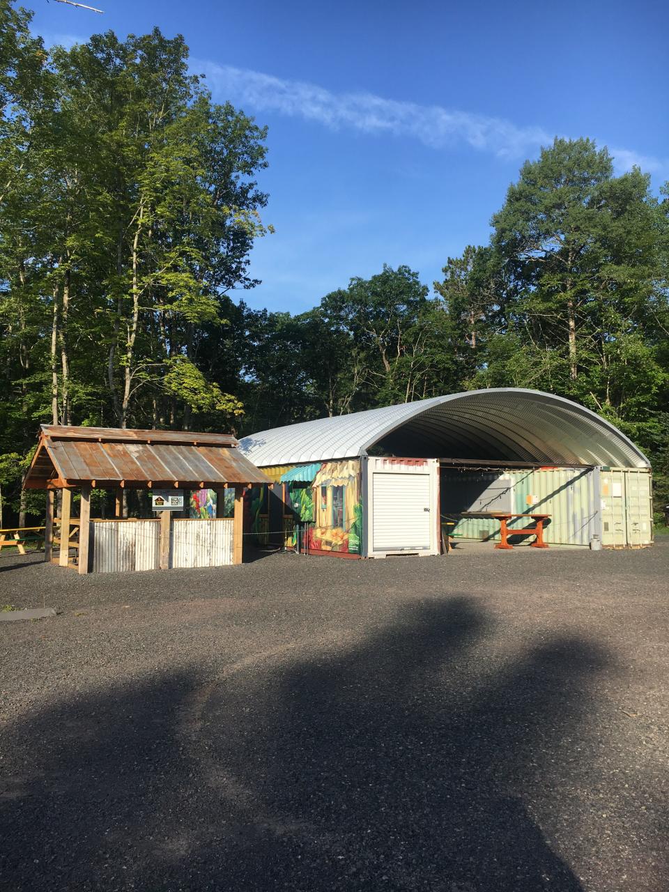 Delta Diner, a popular 1940s Silk City diner in the middle of the Chequamegon-Nicolet National Forest, in 2019 opened the Tin Tap House & Chicken Shack, serving Jamaican jerk chicken and craft beer out of refurbished shipping containers next to the diner.