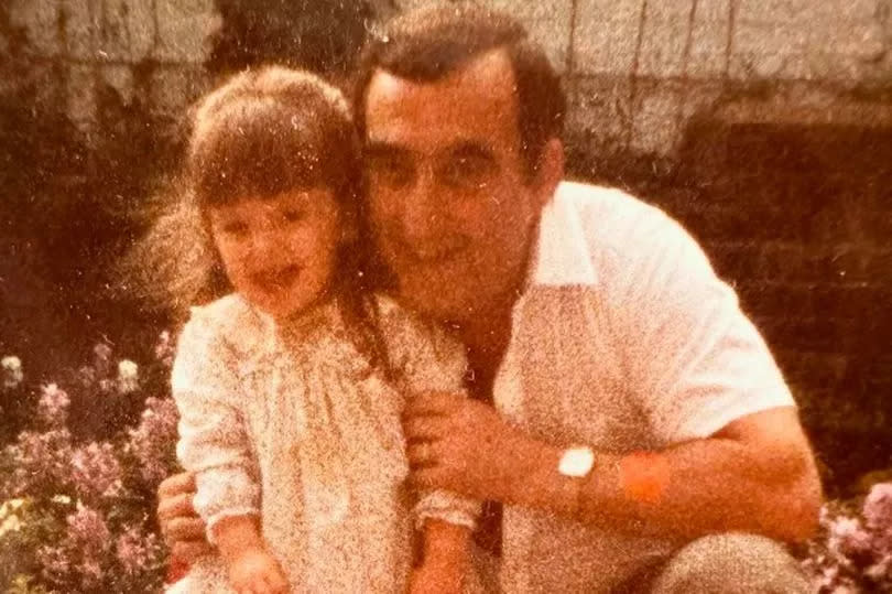 Natalie Cassidy and her late father Charles