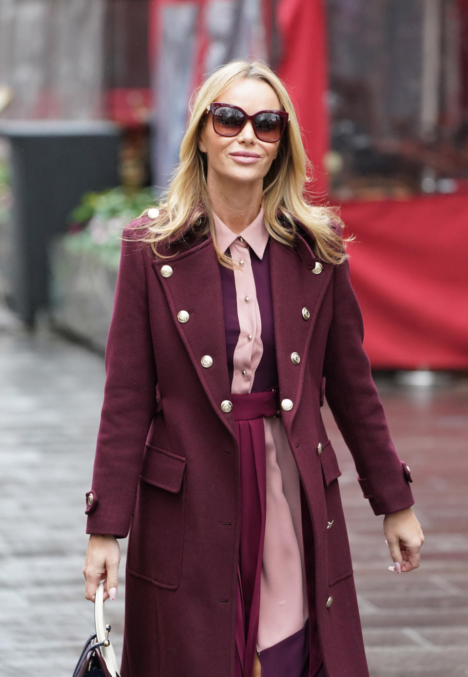 Amanda Holden leaves Global Radio in London. Picture date: Friday February 4, 2022. (Photo by Ian West/PA Images via Getty Images)