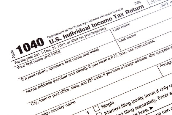 Tax form 1040