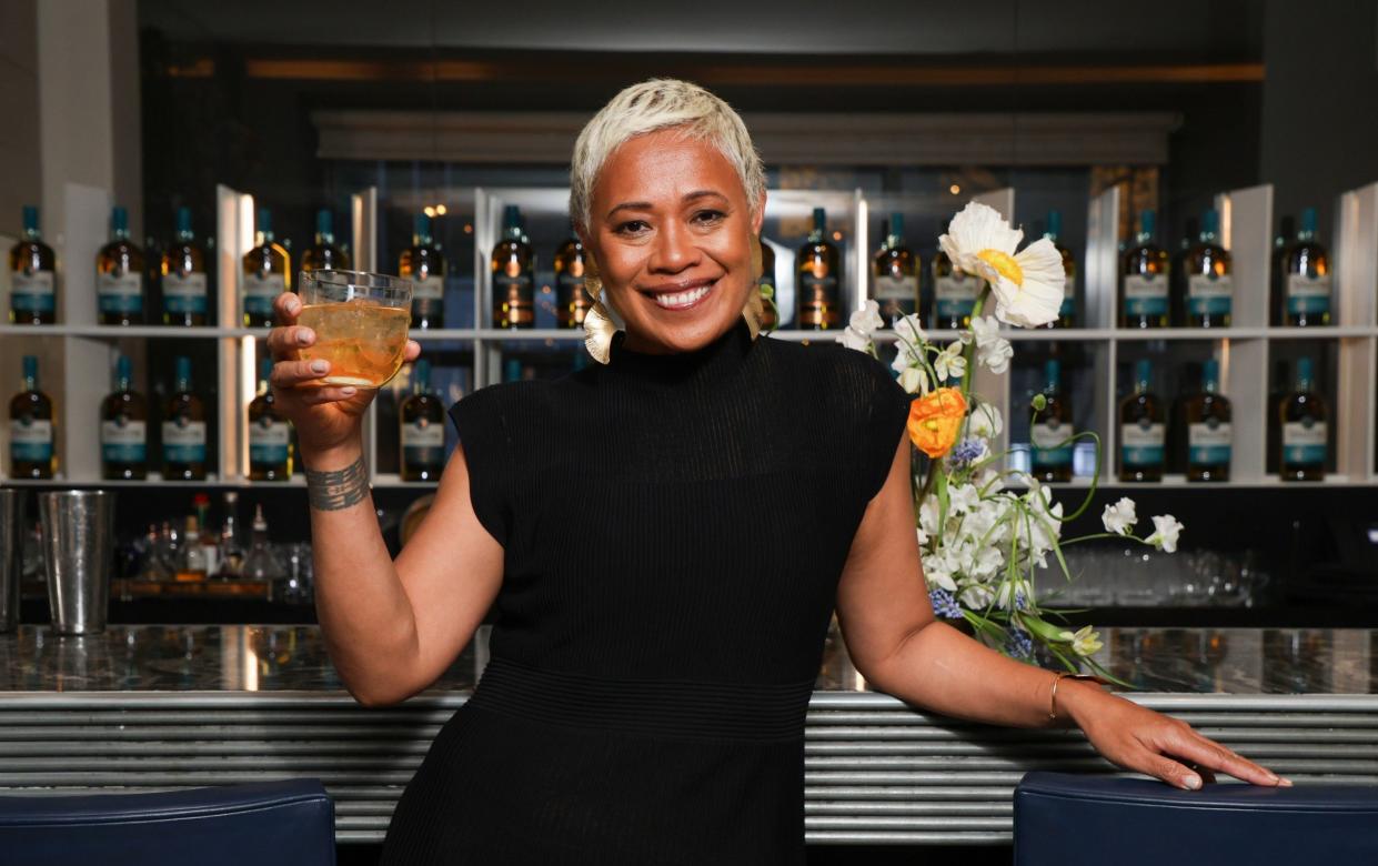 Monica Galetti in her restaurant Mere