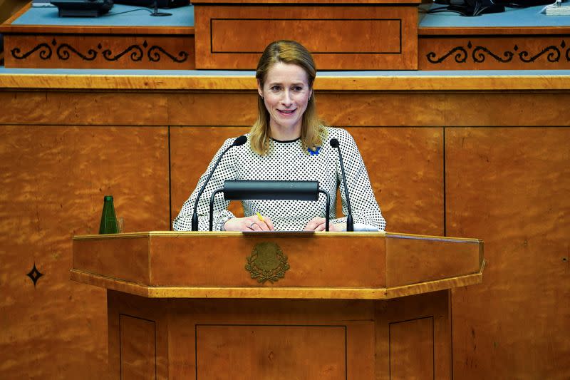 Estonian parliament confirms Prime Minister Kaja Kallas for another term