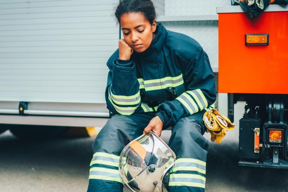 Female firefighter