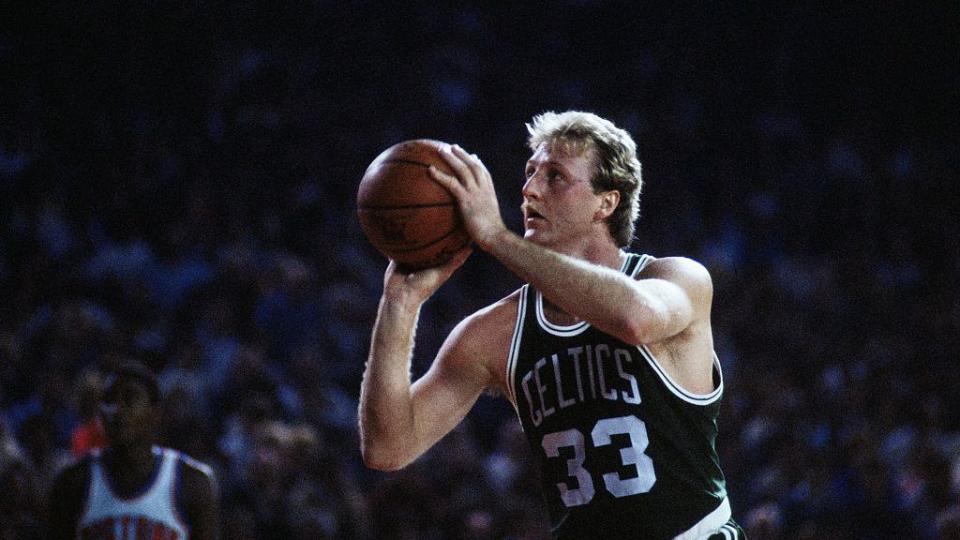 larry bird shooting free throw